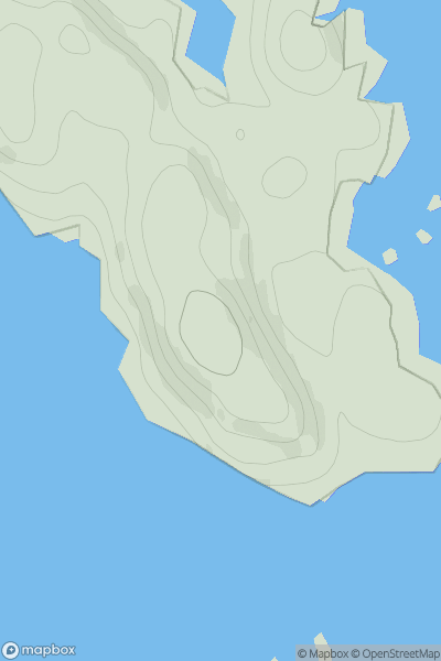 Thumbnail image for Beinn Mhor [Lewis and Nearby Islands] [NB101376] showing contour plot for surrounding peak